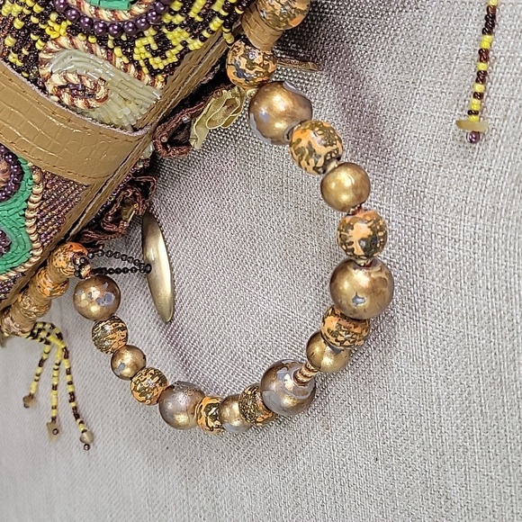 Mary Frances Small Framed Beaded Handbag Purse - Picture 9 of 15